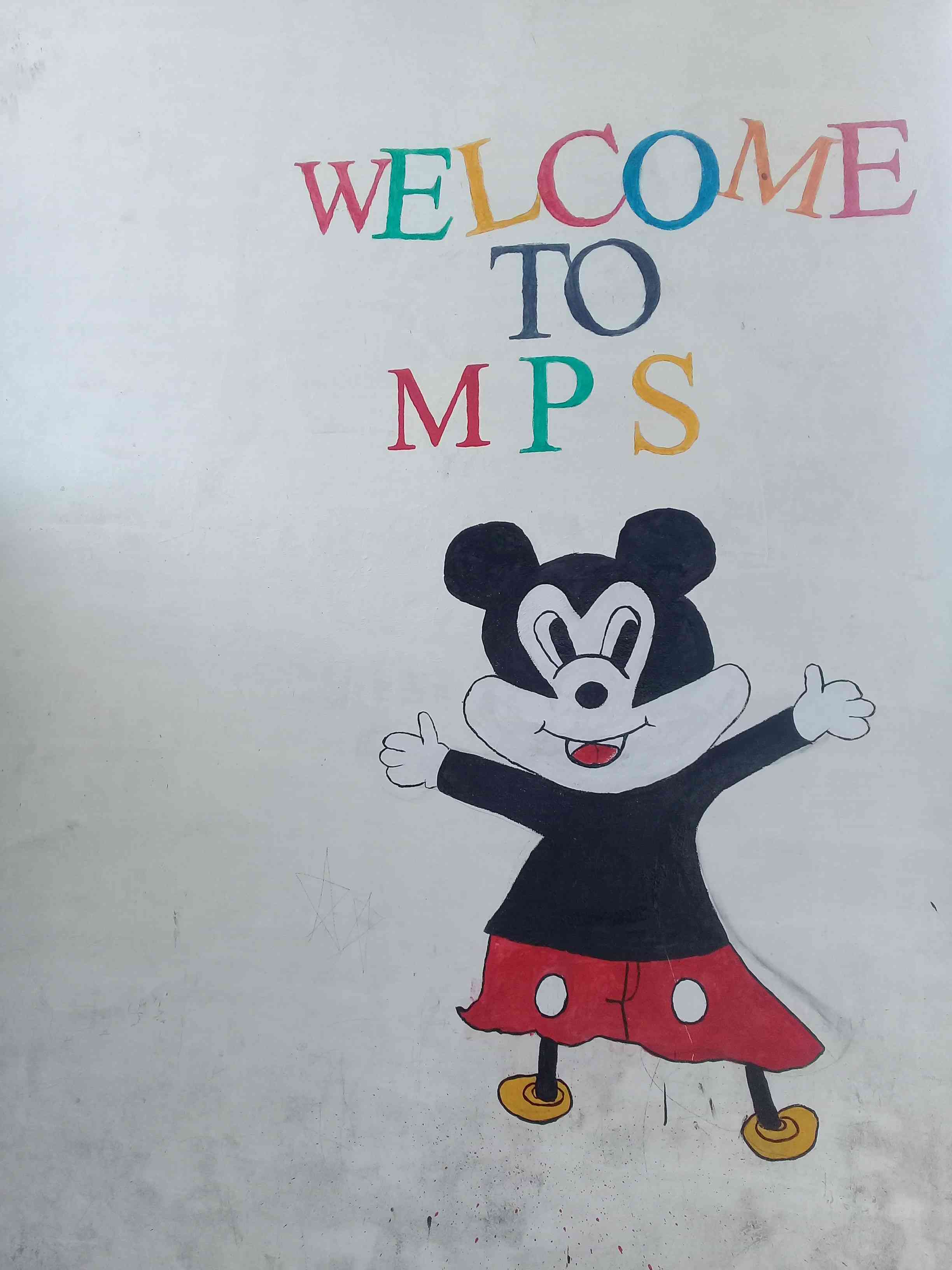 Paint wall of Madina Public School